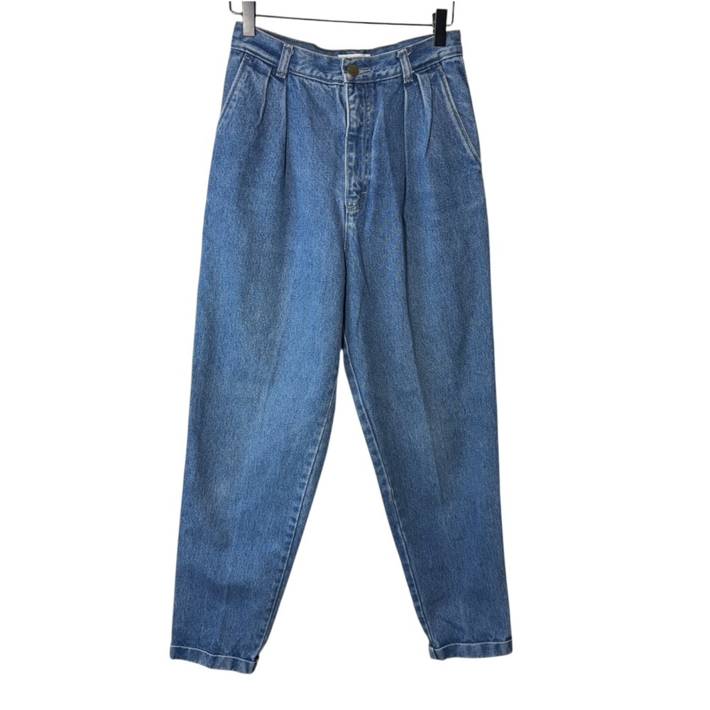 Vintage Calvin Klein Sport High Rise Pleated Jeans 100% Cotton